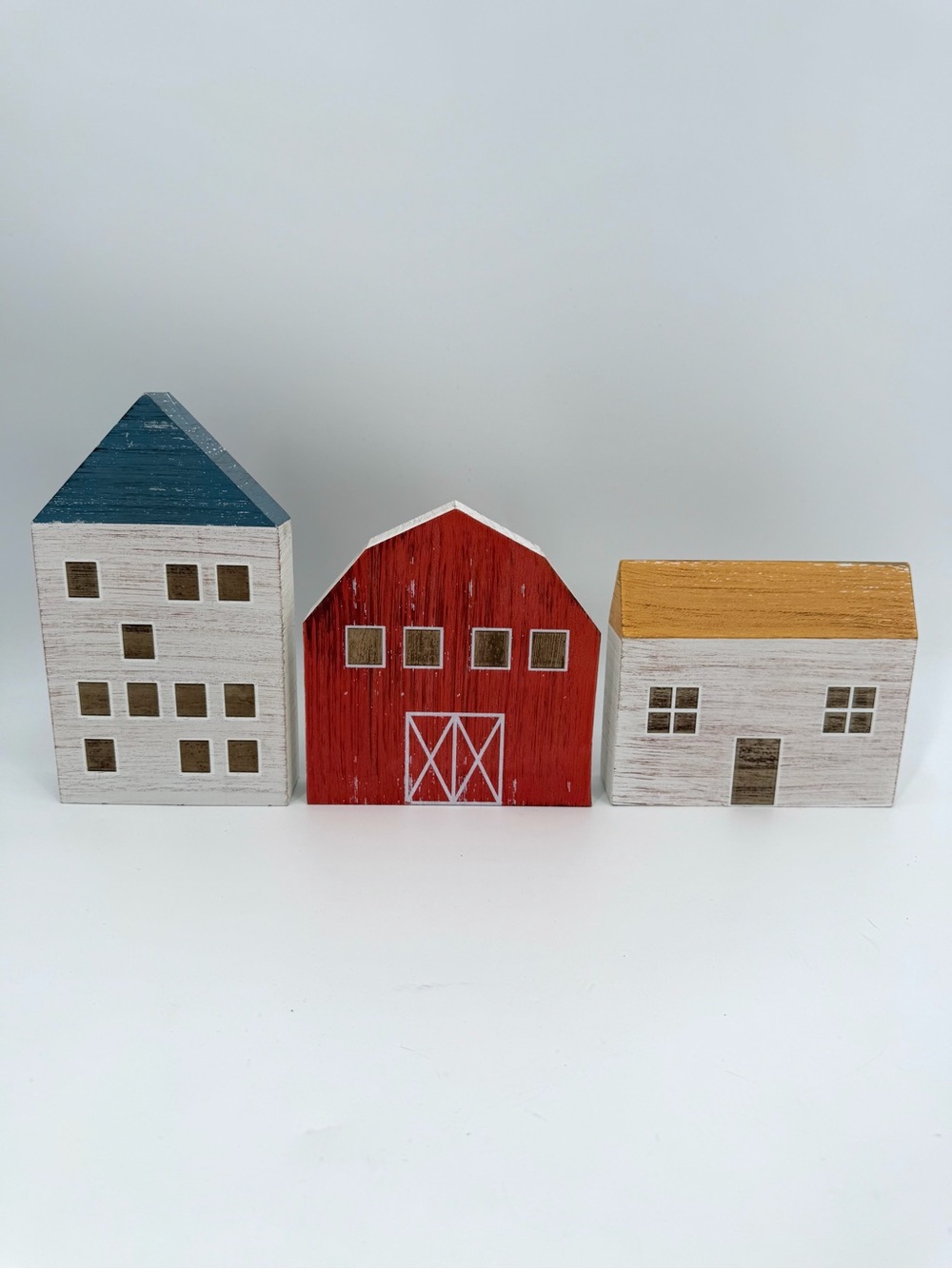 Target BP Wooden House & Barn Shelf Decor Set of 3 Newclassic Enterprise 2021